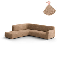 Fullback Sofa Cover (Left Chaise) - Latte, Microfibra Collection