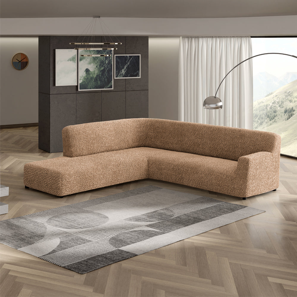 Fullback Sofa Cover (Left Chaise) - Latte, Microfibra Collection