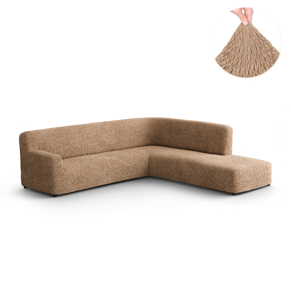 Fullback Sofa Cover (Right Chaise) - Latte, Microfibra Collection