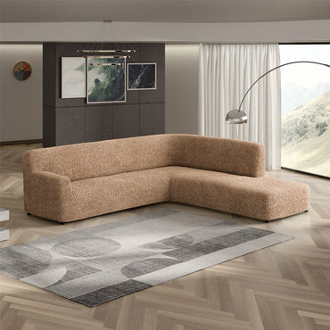 Fullback Sofa Cover (Right Chaise) - Latte, Microfibra Collection