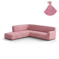 Fullback Sofa Cover (Left Chaise) - pink, Microfibra Collection