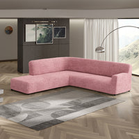 Fullback Sofa Cover (Left Chaise) - pink, Microfibra Collection