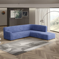 Fullback Sofa Cover (Right Chaise) - Blue, Microfibra Collection