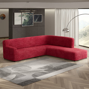 Fullback Sofa Cover (Right Chaise) - Bordeaux, Microfibra Collection