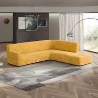 Fullback Sofa Cover (Right Chaise) - Mango, Microfibra Collection