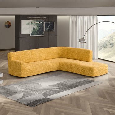 Fullback Sofa Cover (Right Chaise) - Mango, Microfibra Collection