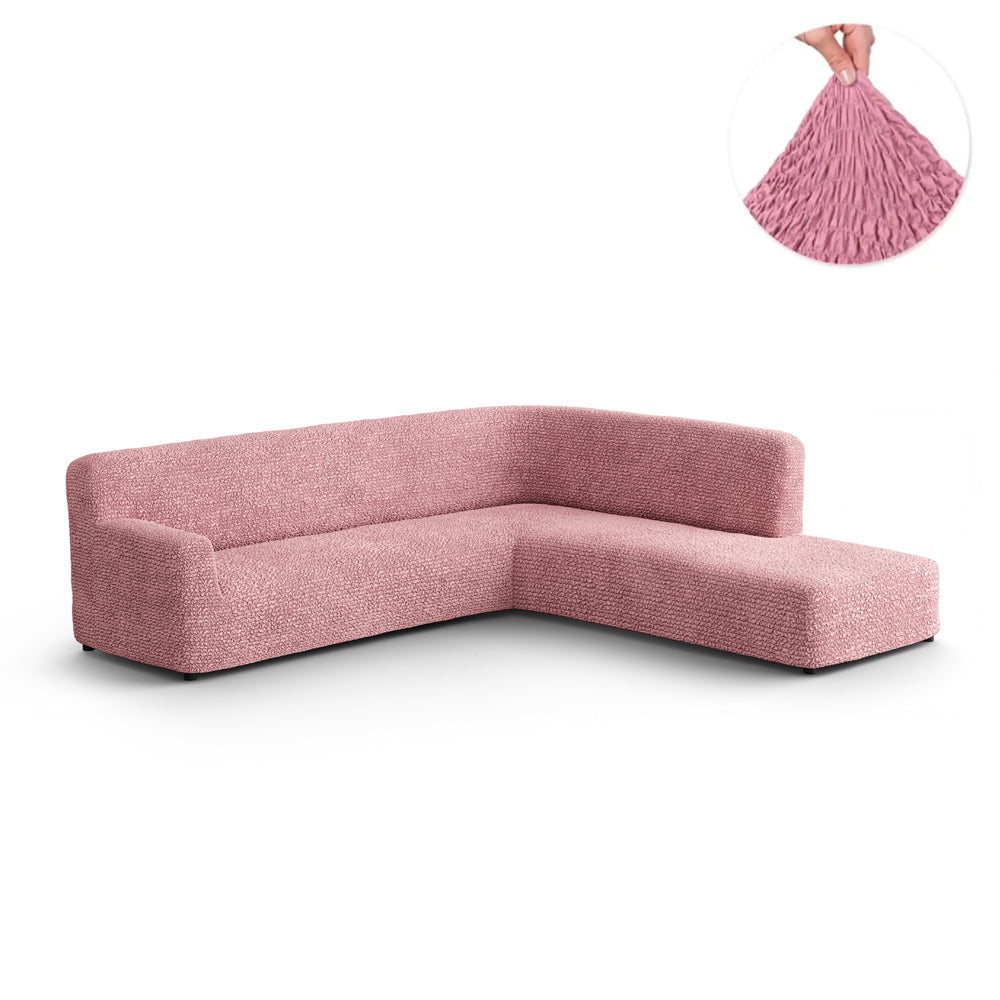 Fullback Sofa Cover (Right Chaise) - Pink, Microfibra Collection