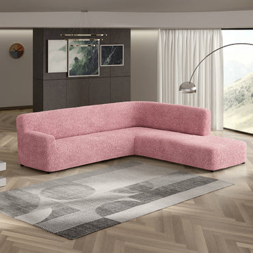 Fullback Sofa Cover (Right Chaise) - Pink, Microfibra Collection