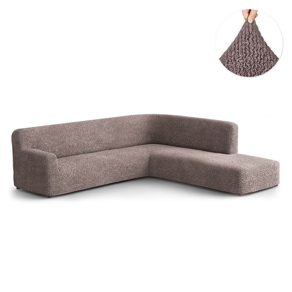 Fullback Sofa Cover (Right Chaise) - Choco, Microfibra Collection