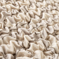 Housse de canapé en L (méridienne gauche) - Graffio Beige, Collection Microfibra Imprimé