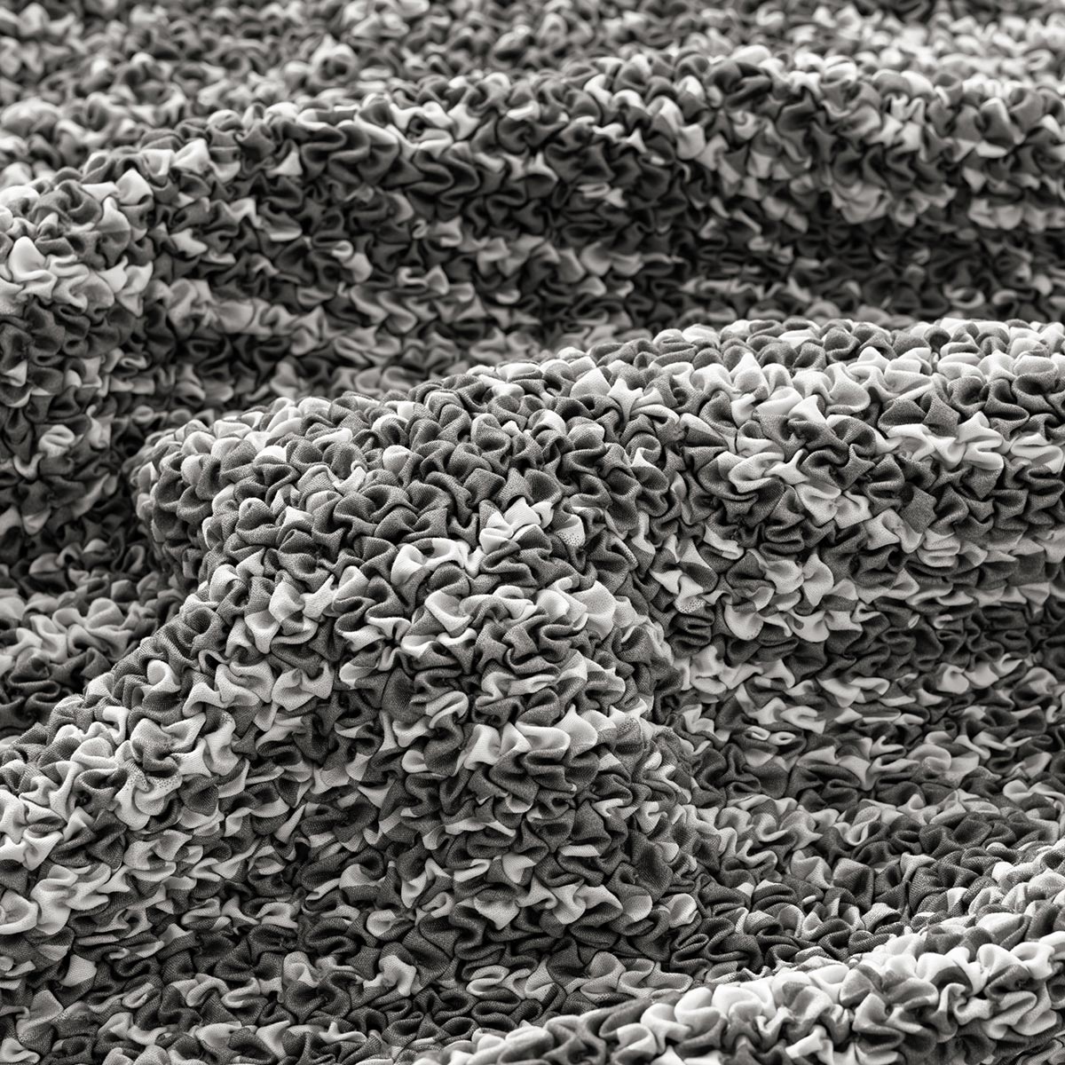 Housse de canapé en L (méridienne gauche) - Universo Grey, collection Microfibra Printed