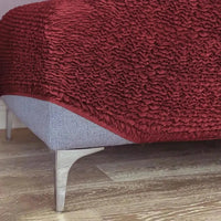 Large Footstool Cover - Bordeaux, Microfibra