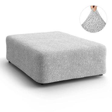 Large Footstool Cover - Pearl, Microfibra