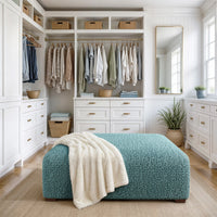 Large Footstool Cover - Tiffany, Microfibra