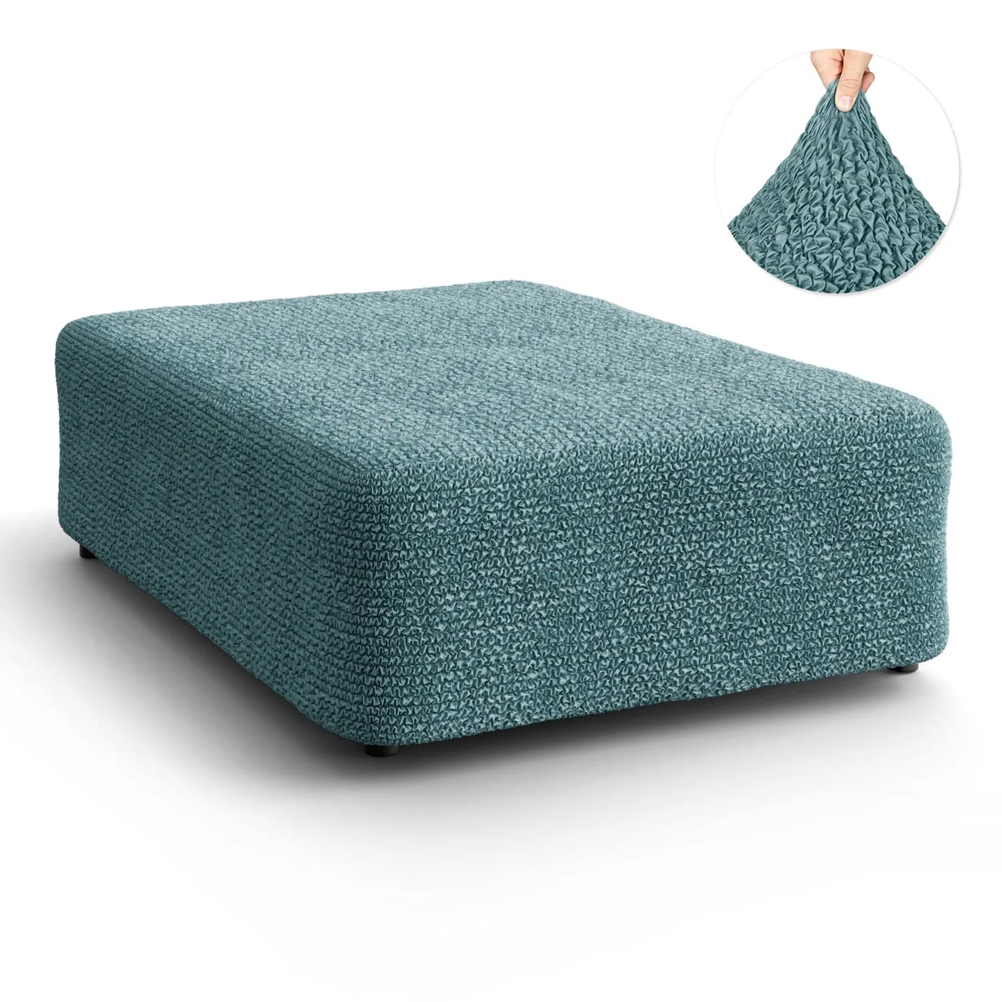 Large Footstool Cover - Tiffany, Microfibra