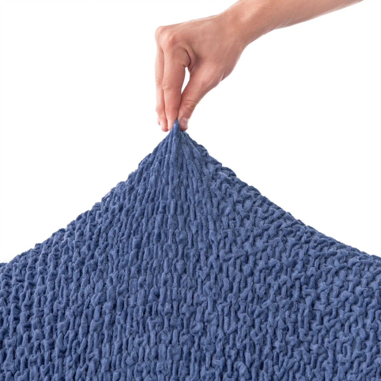 3 Seater Sofa Cover - Blue, Velvet Collection