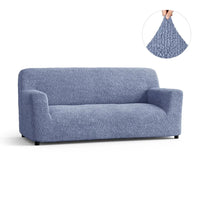 3 Seater Sofa Cover - Blue, Microfibra