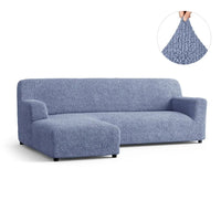 L-Shaped Sofa Cover (Left Chaise) - Blue, Microfibra Collection