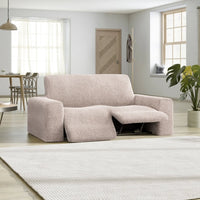 2 Seater Recliner Sofa Cover - Beige, Velvet