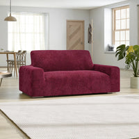 2 Seater Sofa Cover - Bordeaux, Velvet Collection