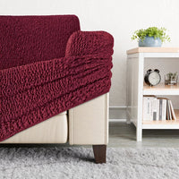 3 Seater Sofa Cover - Bordeaux, Velvet Collection