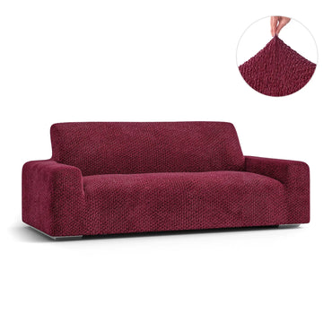 3 Seater Sofa Cover - Bordeaux, Velvet Collection