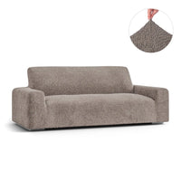 3 Seater Sofa Cover - Brown, Velvet Collection