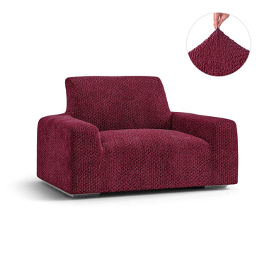 Arm Chair Cover - Bordeaux, Velvet