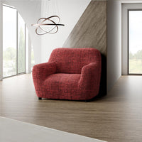Housse de Fauteuil - Rouge Vittoria, Microfibre Imprimée