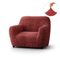 Housse de Fauteuil - Rouge Vittoria, Microfibre Imprimée