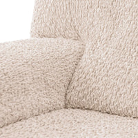 Housse de Canapé d'Angle - Beige, Collection Velours