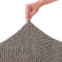 Corner Sofa Cover - Brown, Velvet Collection