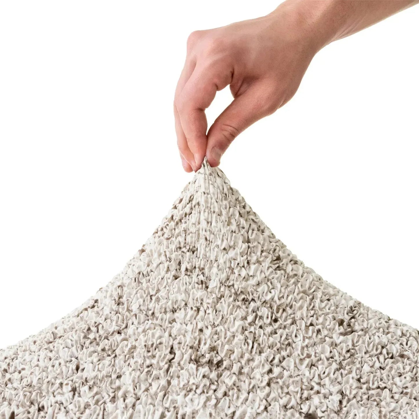 Corner Sofa Cover - Vittoria White, Microfibra Printed