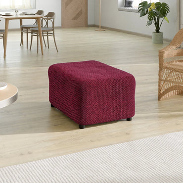 Footstool Cover - Bordeaux, Velvet