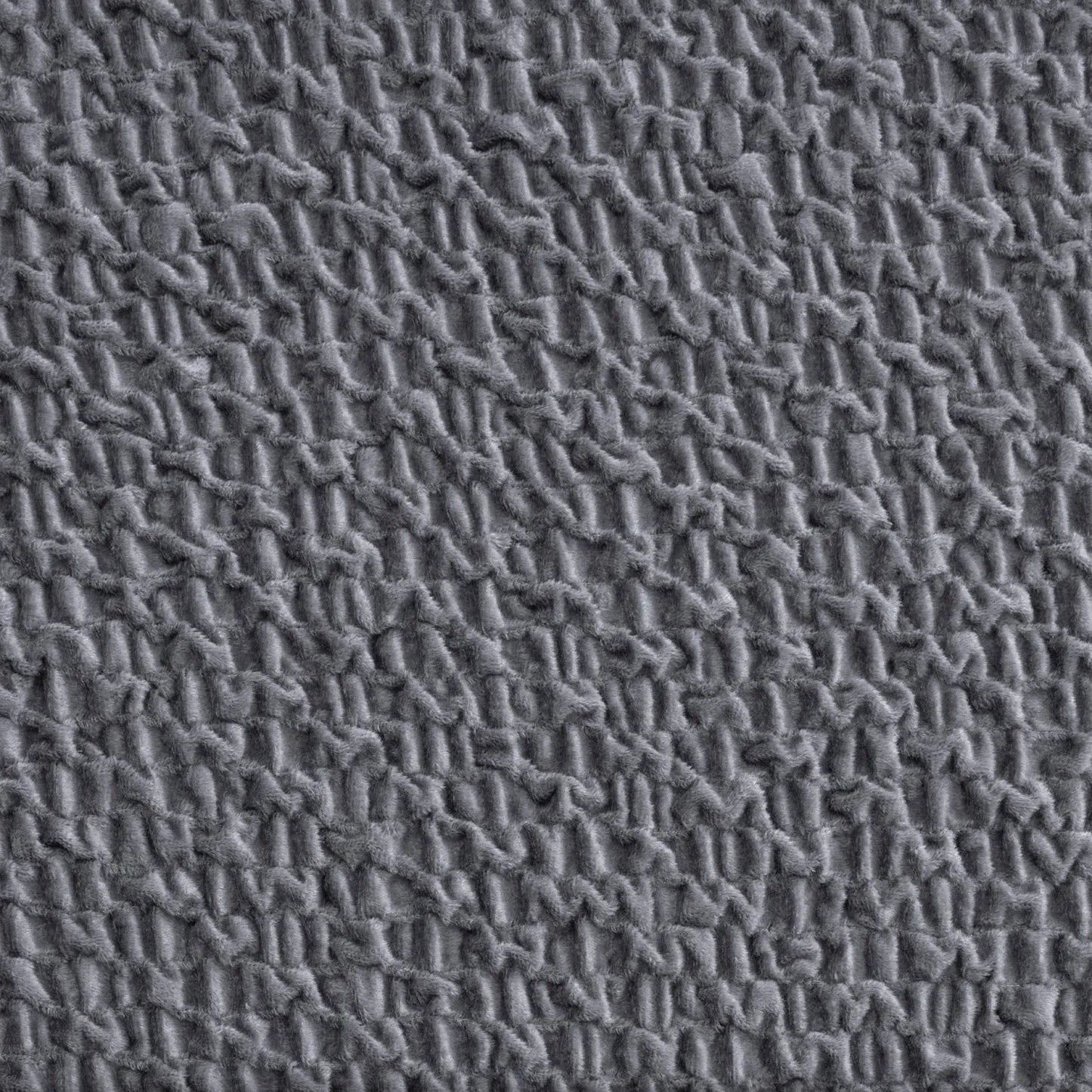 3 Seater Recliner Sofa Cover - Grey, Velvet