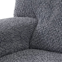 Recliner Chair Cover - Grey, Velvet