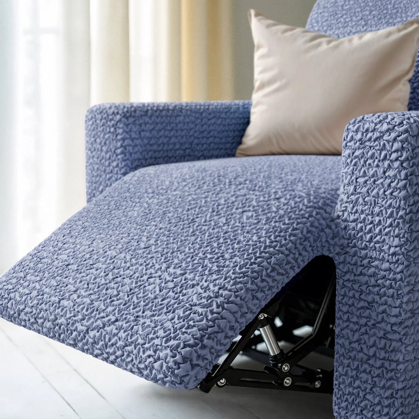 Recliner Chair Cover - Blue, Microfibra
