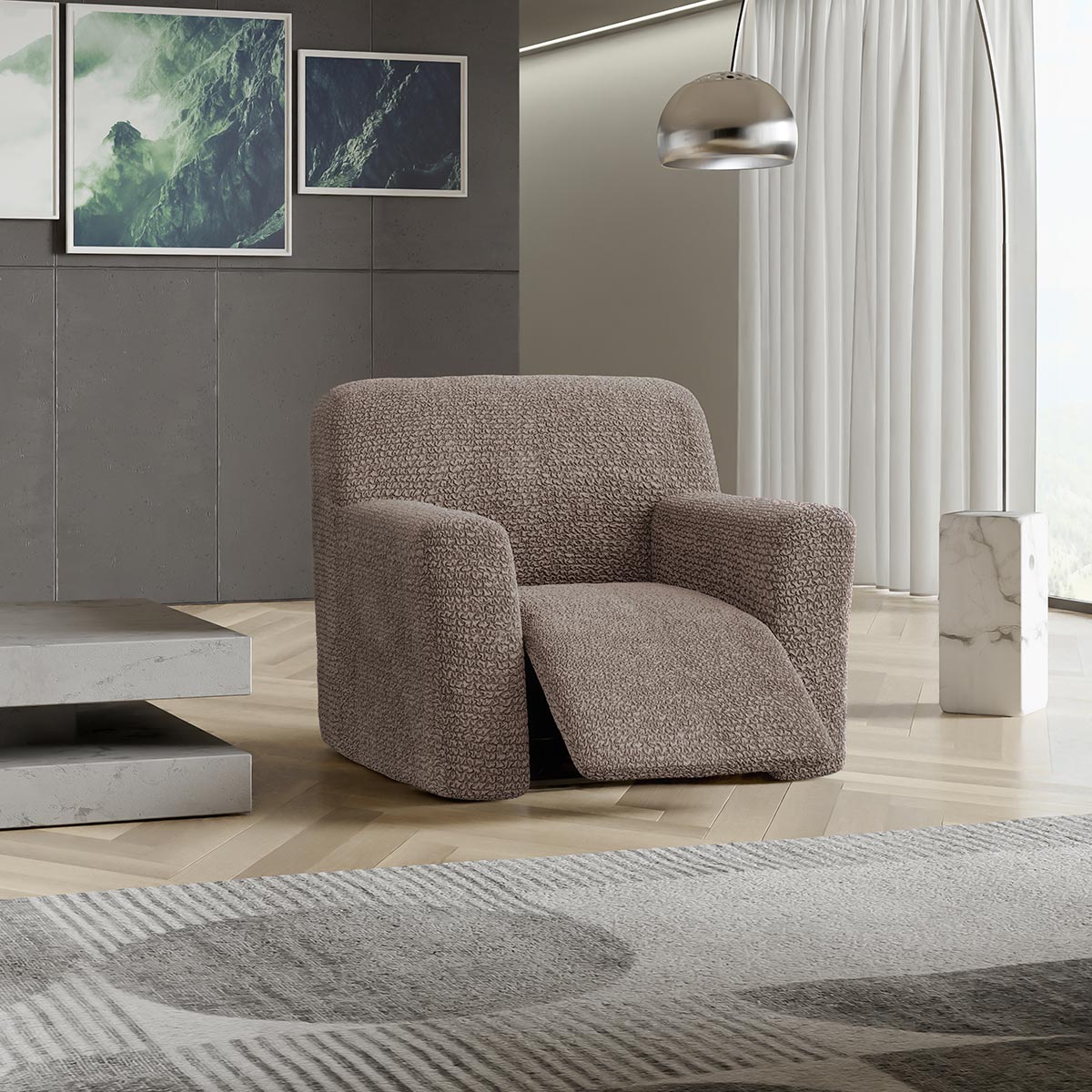 Recliner Chair Cover - Choco, Microfibra