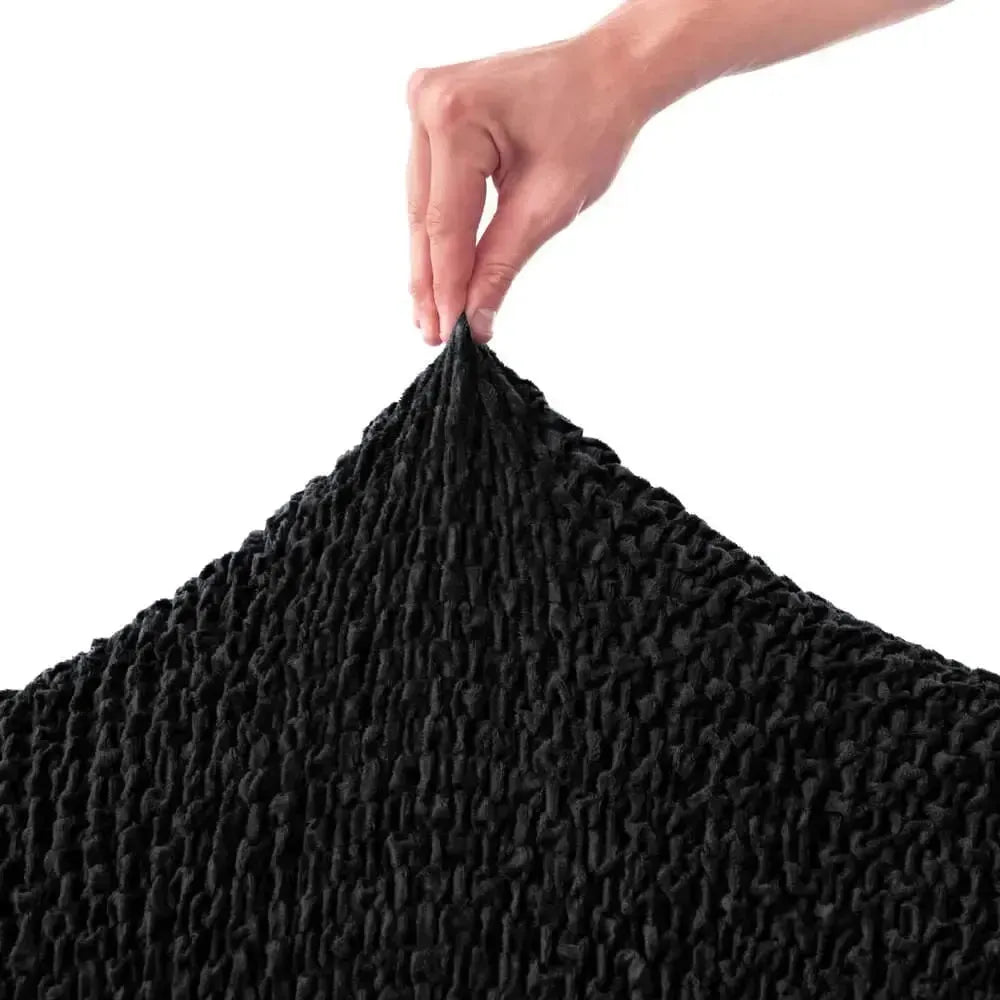 Set Of 2 Velvet Cushion Covers - Black, Velvet