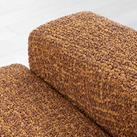L-Shaped Sofa Cover (Right Chaise) - Graffio Orange, Microfibra Printed Collection
