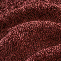 Housse de canapé en L (méridienne gauche) - Rouge Vittoria, collection imprimée en microfibre