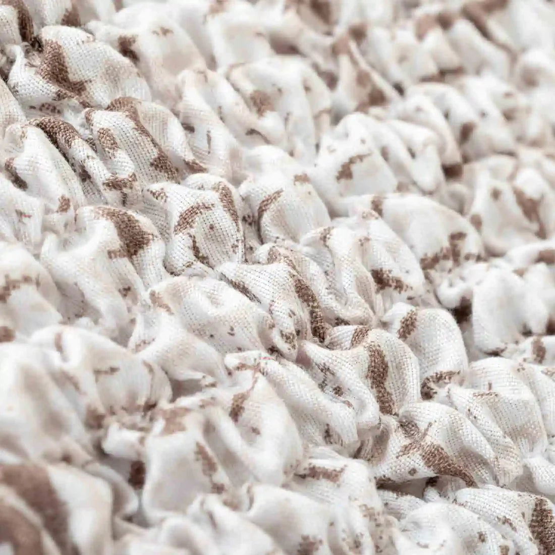 Fabric Sample - Microfibra Printed, Vittoria White