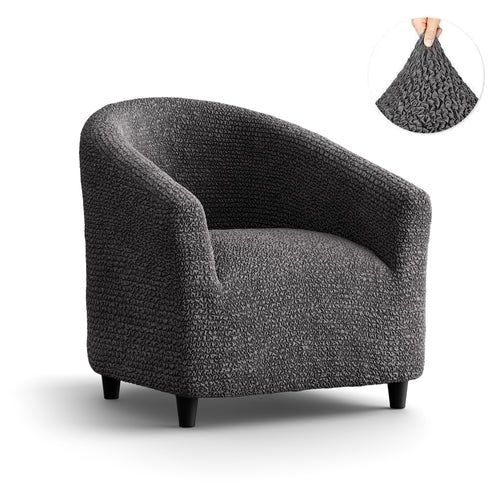 Tub Chair Cover - Charcoal, Microfibra