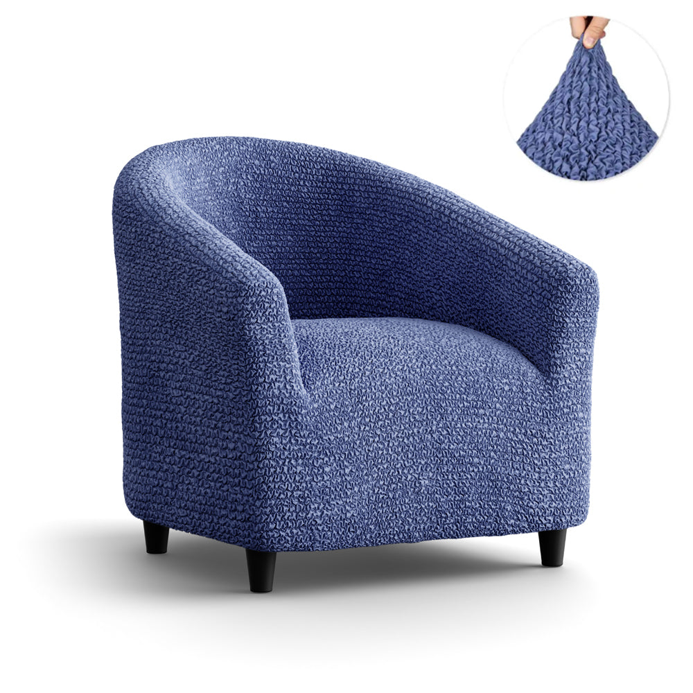 Tub Chair Cover - Blue, Microfibra