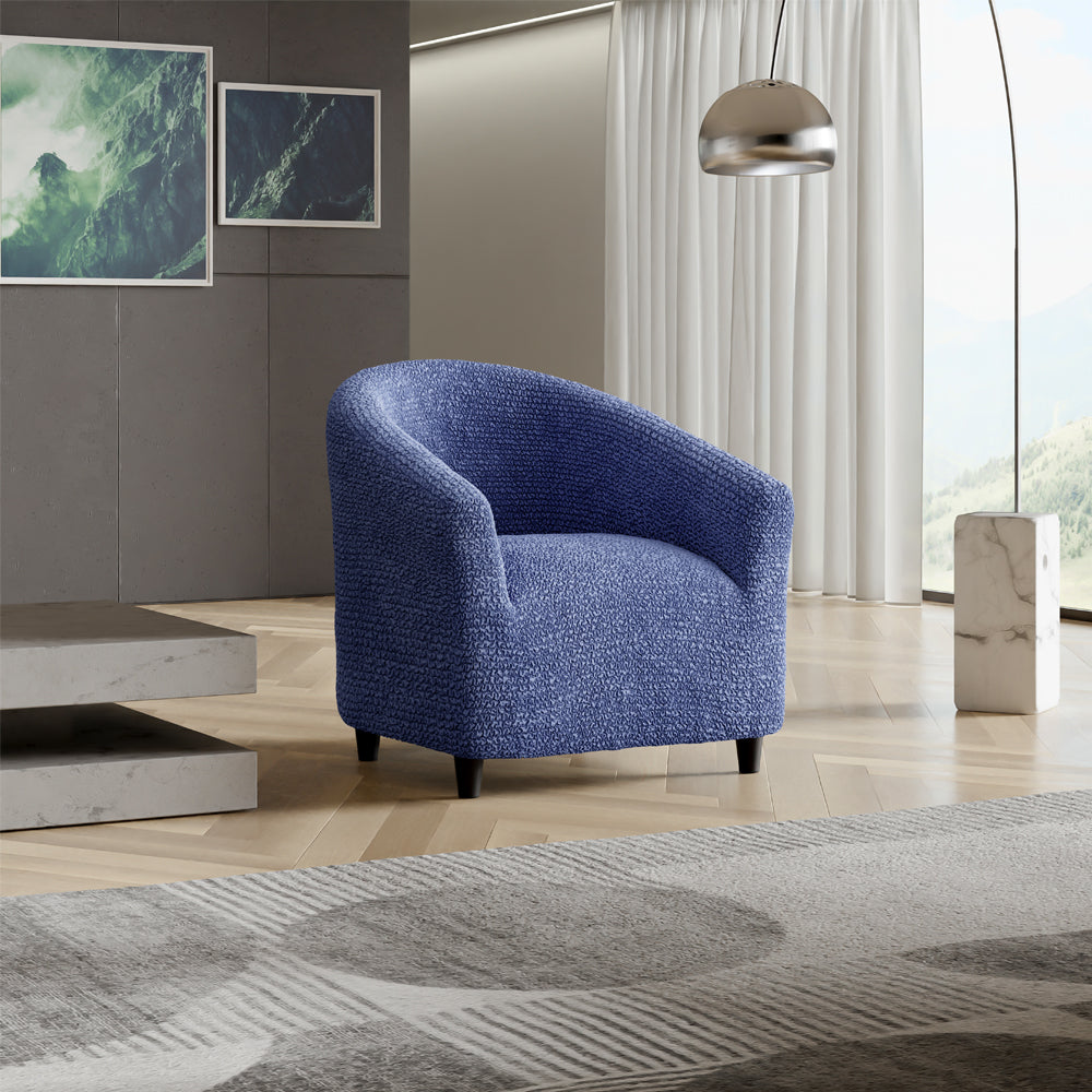 Tub Chair Cover - Blue, Microfibra