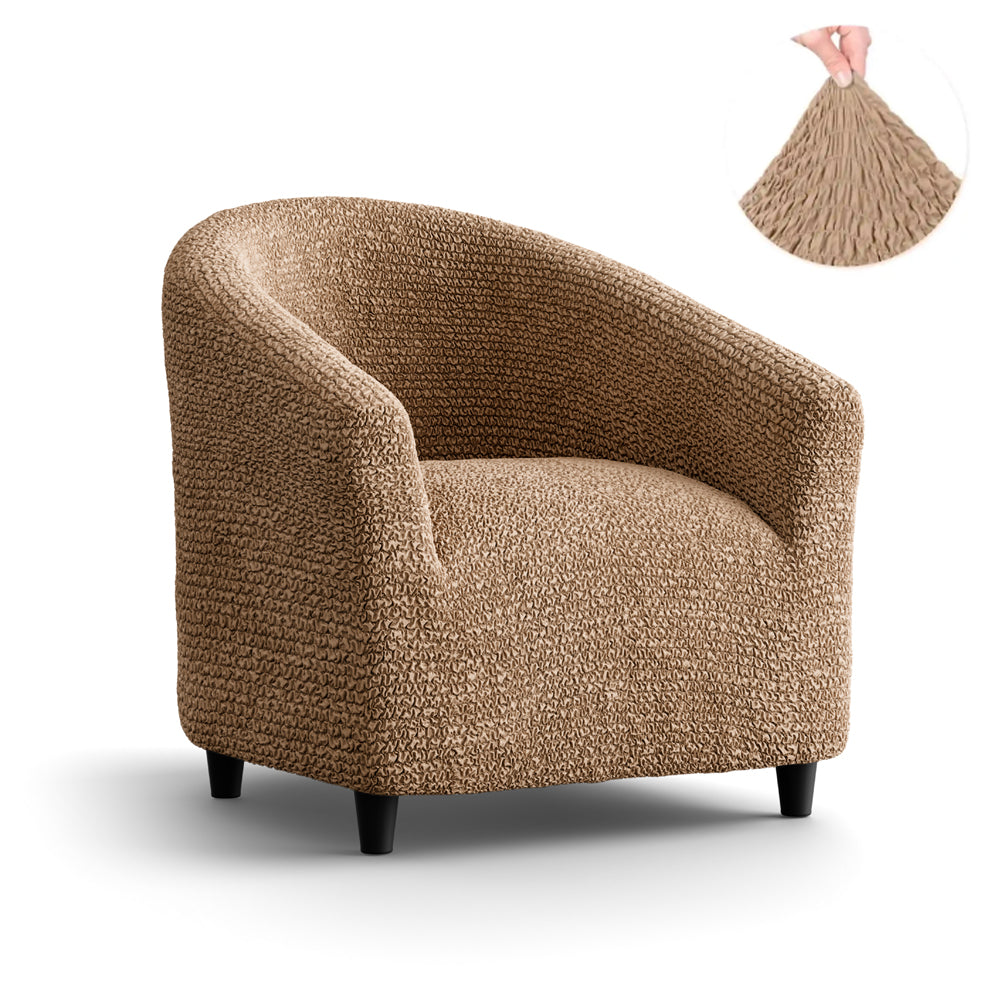 Tub Chair Cover - Latte, Microfibra