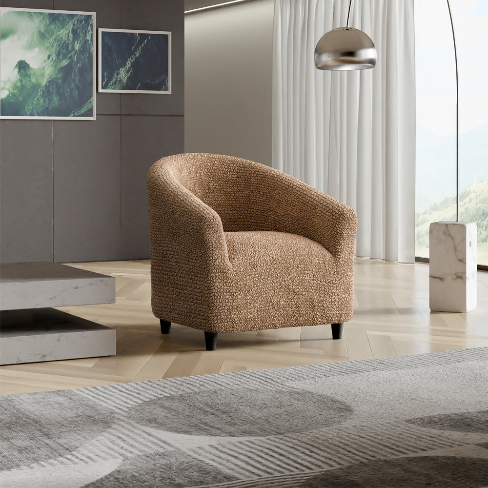 Tub Chair Cover - Latte, Microfibra