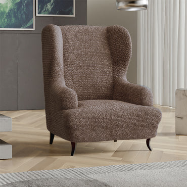 Wing Chair Cover - Choco, Microfibra