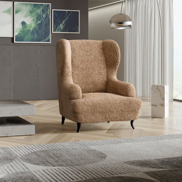 Wing Chair Cover - Latte, Microfibra