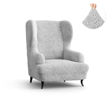 Wing Chair Cover - Pearl, Microfibra
